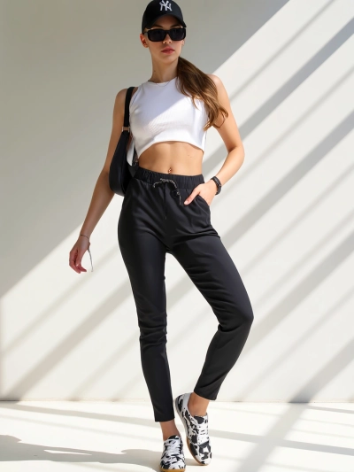 Royalfashion Női Pamut Skinny Nadrág