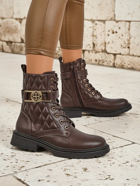 Steppelt női bokacsizma ökológiai bőrből Sable Rose