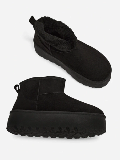 Luna Női Bokacsizma Fekete Bőr Elegáns Őszi