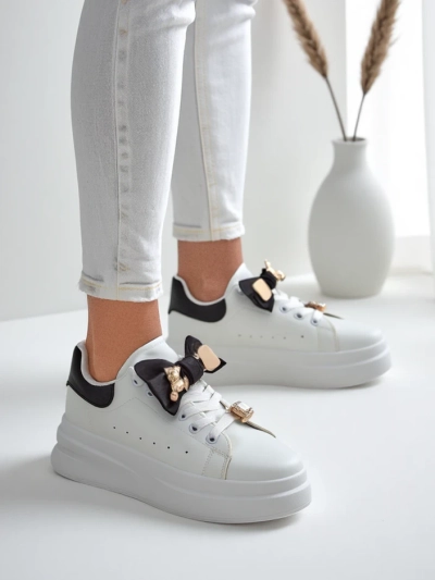 Royalfashion Női platform sportcipők masnival Genimma