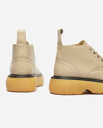 Női csizma bézs színben Tarraf- Footwear