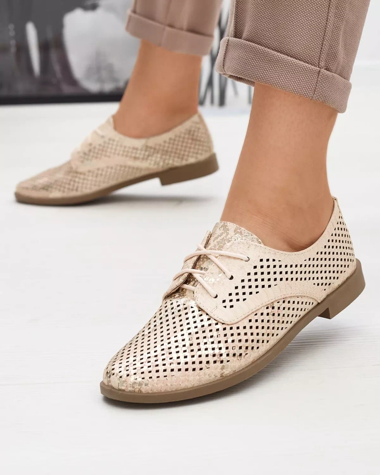 Rózsaszín női áttört cipő Kotniso - Lábbeli