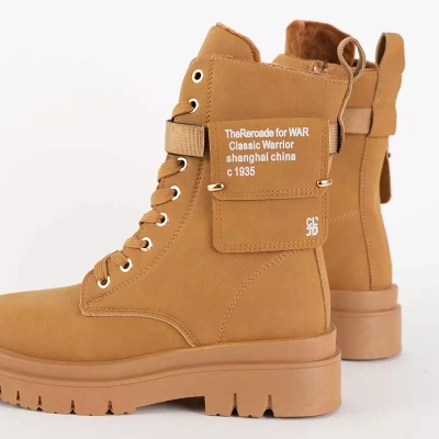 OUTLET Világosbarna női túrabakancs Armys - Lábbeli