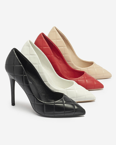 Női steppelt pumpa fekete színben Duclisa- Footwear