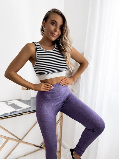 Női leggings lila színben- Ruházat