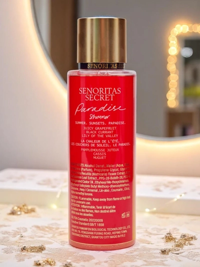 Senoritas Secret Testpermet Paradise Shimmer csillámmal