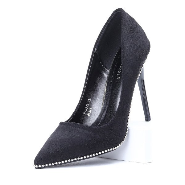 Czarne czółenka na szpilce Mysterious - Obuwie