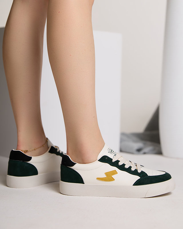 OUTLET Női fehér-zöld sportcipő Rozzuci- Footwear
