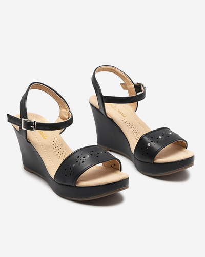 OUTLET Fekete női ékszandál Bellomia - Footwear
