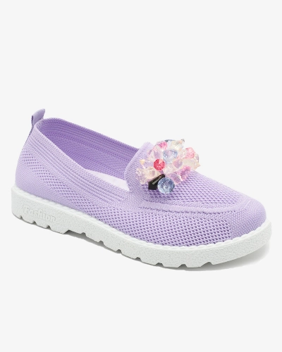Royalfashion Lila női díszített félcipő Enweta