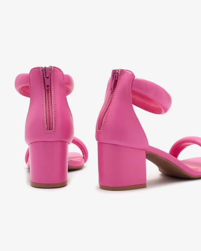 Royalfashion Női alacsony tűsarkú szandál rózsaszínben Lerhem