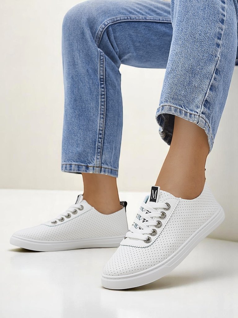 Royalfashion női ökobőr tornacipők Next Step