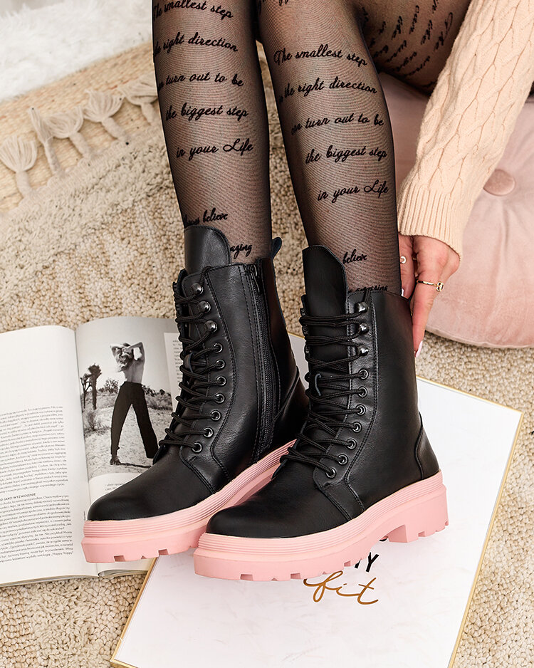 Royalfashion Eco bőr női bagger csizma Vederme