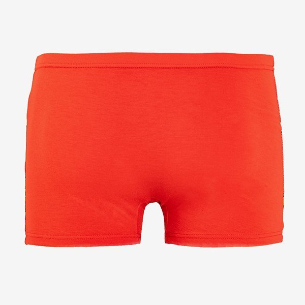 Férfi piros karácsonyi boxer rövidnadrág - fehérnemű