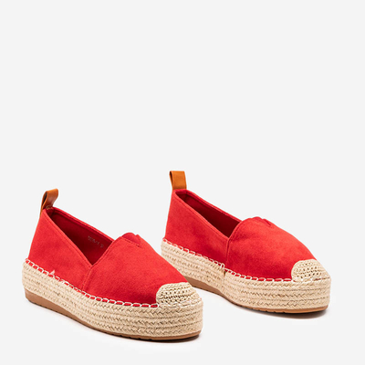 Umox platform piros espadrilles - lábbeli