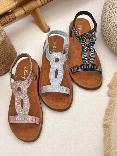 Royalfashion Női szandál dekoratív pántokkal Ava Shine