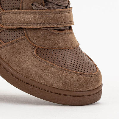 Lányok barna tornacipő beltéri éken Janomi- Shoes