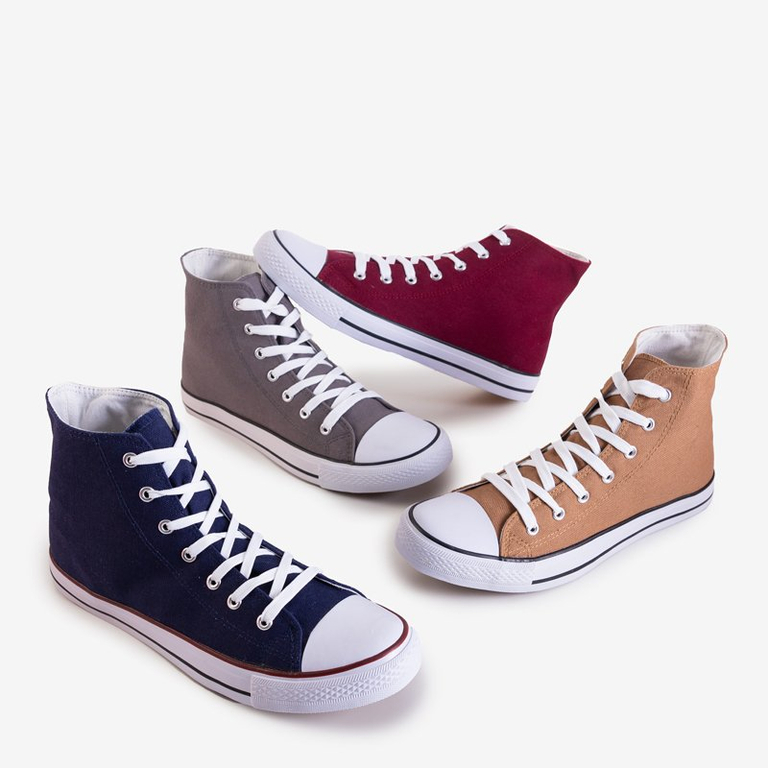 Sötétkék férfi magas sarkú cipő Huliwer - Lábbeli