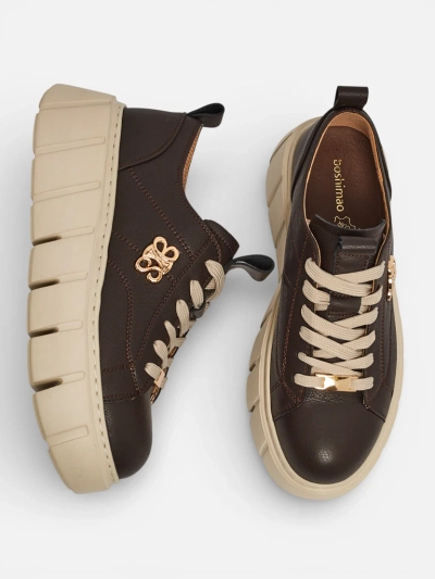 Taures sportos női sneakerek természetes bőrből