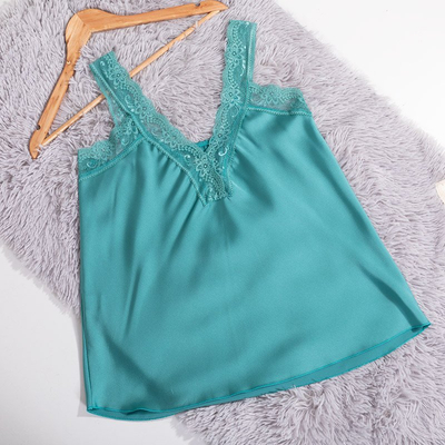 Női zöld csipke felső - Ruházat