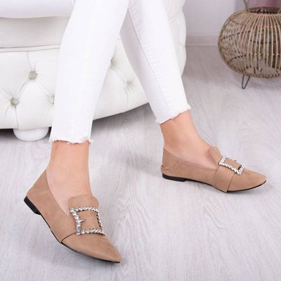 OUTLET Barna mokaszin Morandi díszítéssel - Cipő