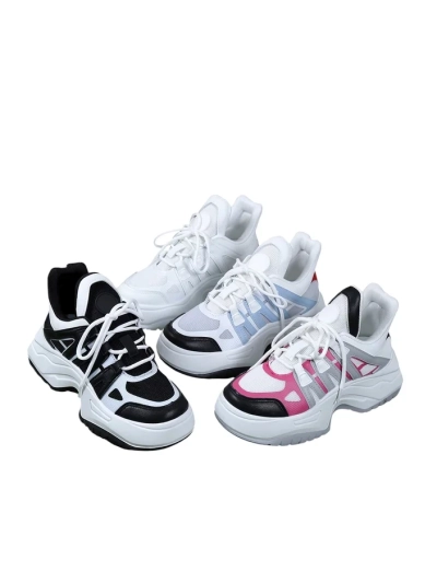 Royalfashion Női sportos sneakers vastag talpon Loness