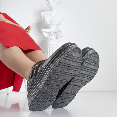 Arany női Poppaea platform tornacipő - cipő