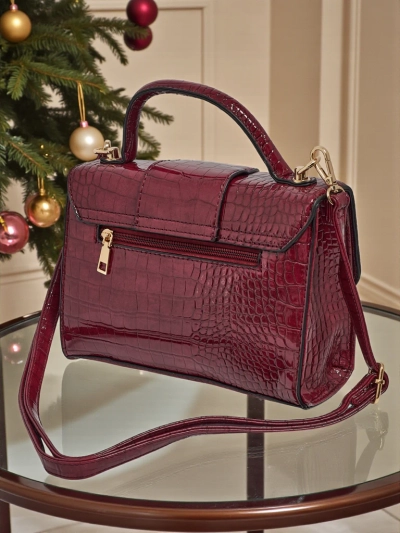 Lakkozott, kis méretű női műbőr Orlina táska