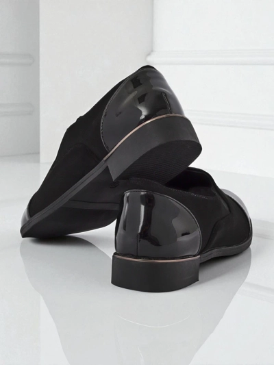 Aurelia Nero – elegáns női Royalfashion félcipő matt bőrből