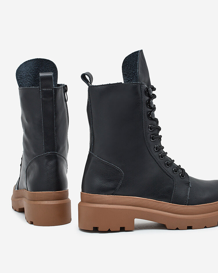 Royalfashion Eco bőr női bagger csizma Vederme