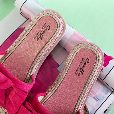 Fukszia női papucs Foas íjjal - Lábbeli