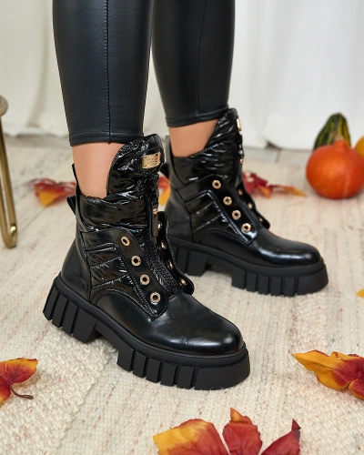 Royalfashion Női csizma fekete színben Selilka