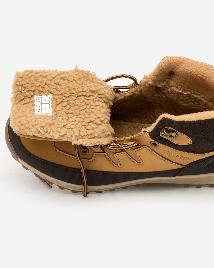 Royalfashion Férfi teveszínű túrabakancs Jekouia