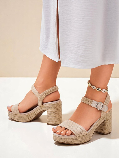 Királyi divat Női juta kötélszandálok Alabama