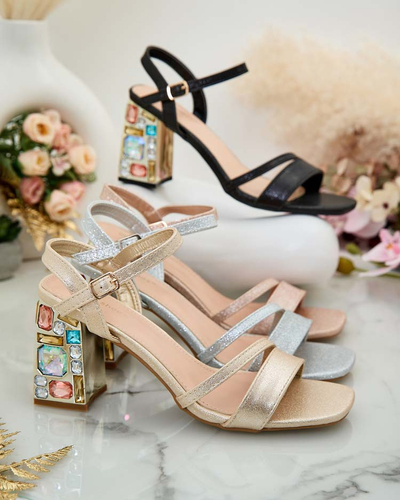 Royalfashion Női Solepte Crystal Post szandál