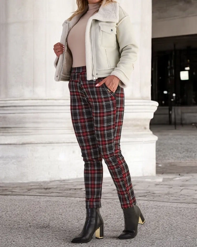 Royalfashion Melegített női teggings nadrág PLUS SIZE
