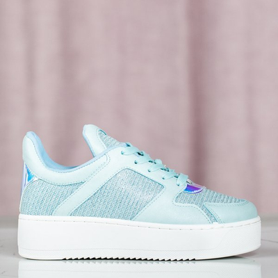 Niebieskie sportowe buty na platformie Salsa - Obuwie
