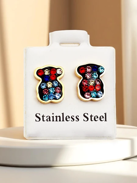 Royalfashion női macialakú fülbevalók