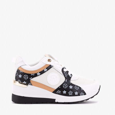 Fekete-fehér női sportcipő Anubi éken - Lábbeli