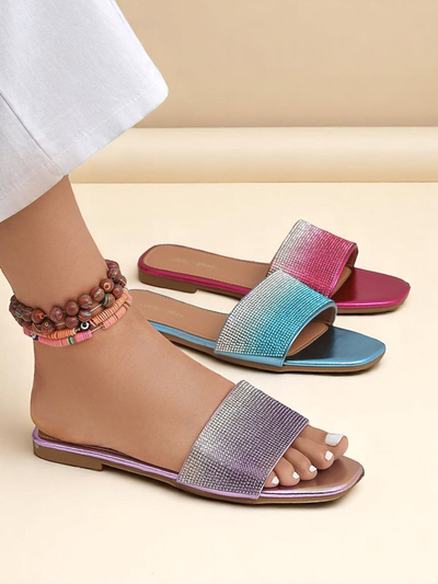 Royalfashion női cirkóniás papucs ShinyGlow