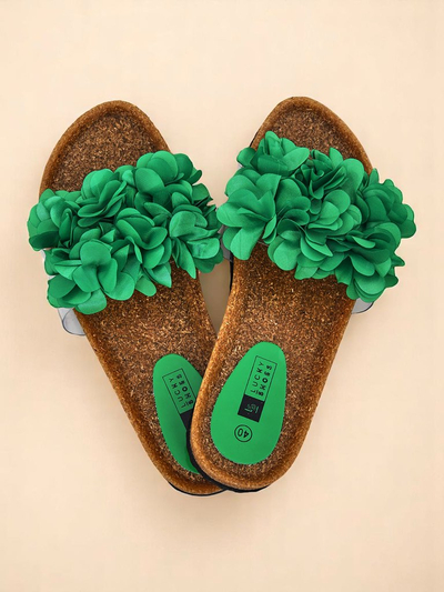 Royalfashion női papucs virágokkal Flora Soft