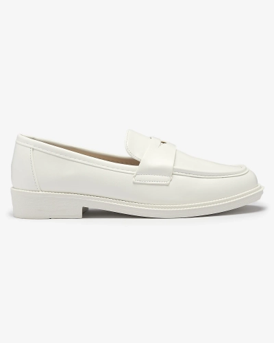 Fehér női mokaszin öko bőrből Zibom- Footwear
