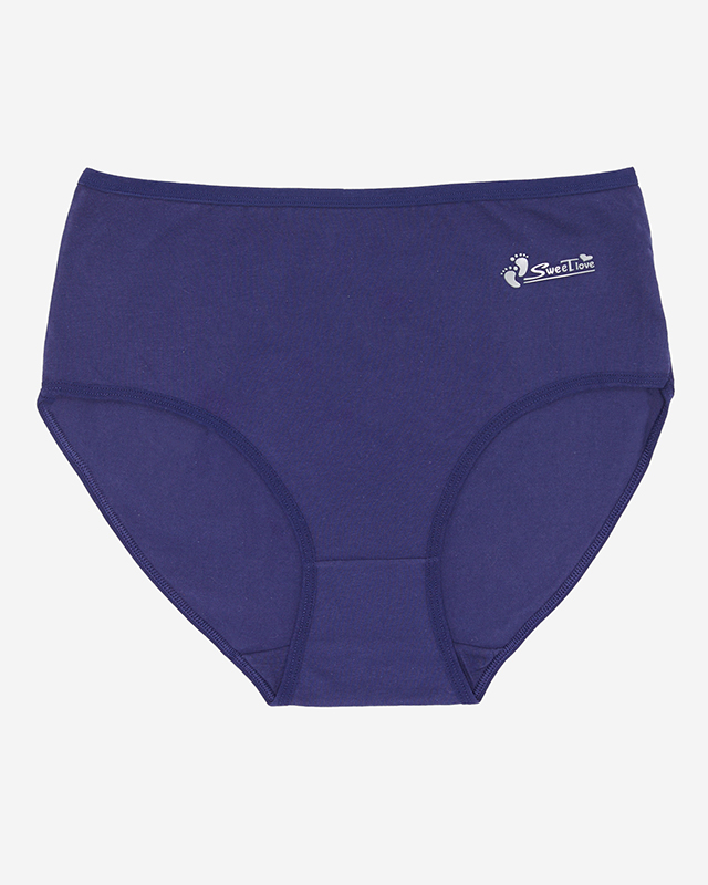 Sötétkék női alsónadrág, alsónadrág PLUSZ MÉRET- Fehérnemű