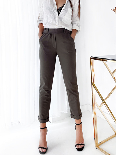 Royalfashion Khaki női teggings nadrág