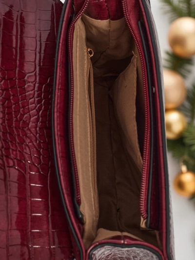 Lakkozott, kis méretű női műbőr Orlina táska