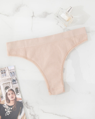 Royalfashion Bézs női melltartó alsónadrág