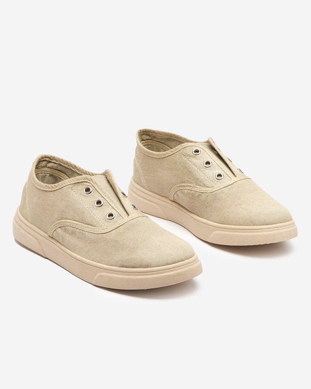 OUTLET Női bézs bebújós tornacipő Robua- Footwear