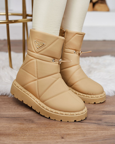 Royalfashion Camel női csizma a'la hócsizma Oterika