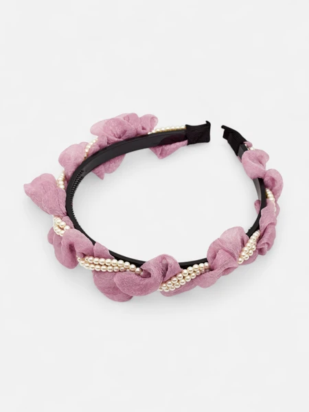 Royalfashion Hajpánt ráncolással és gyöngyökkel