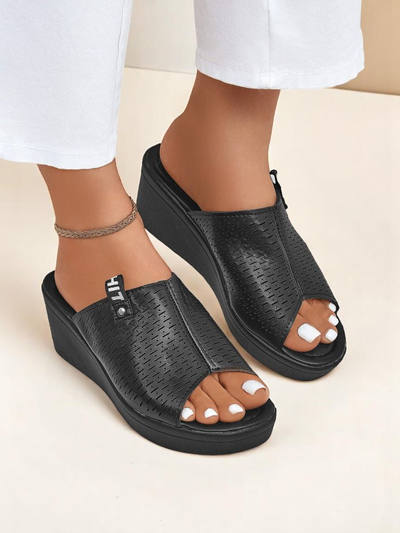Royalfashion Női ékpántos Luna Wedge papucs